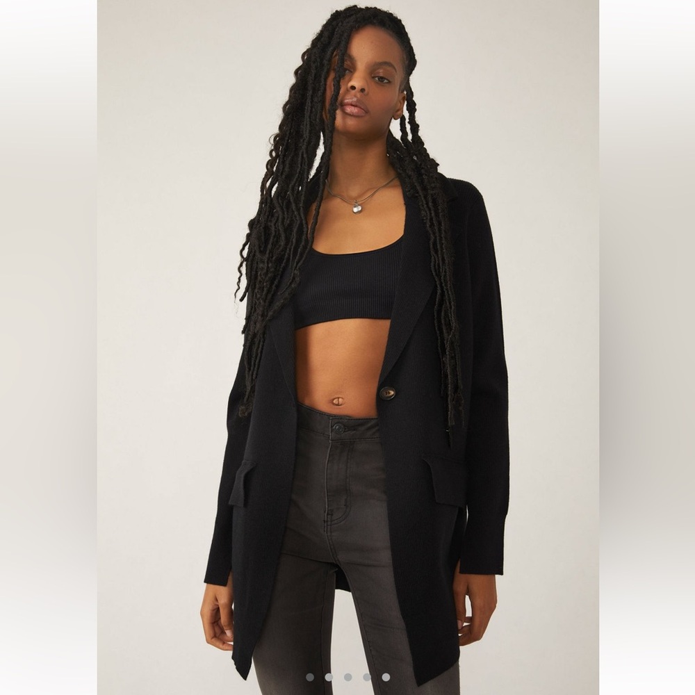 Free People Black Sarah Knit Cardigan Size XS